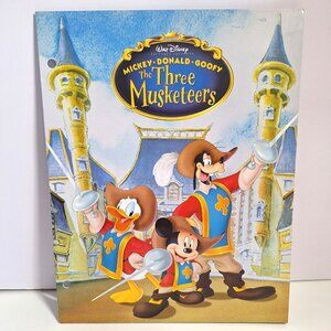 The Three Musketeers Pocket Folder Disney Mickey Donald Goofy 3 Hole Vintage